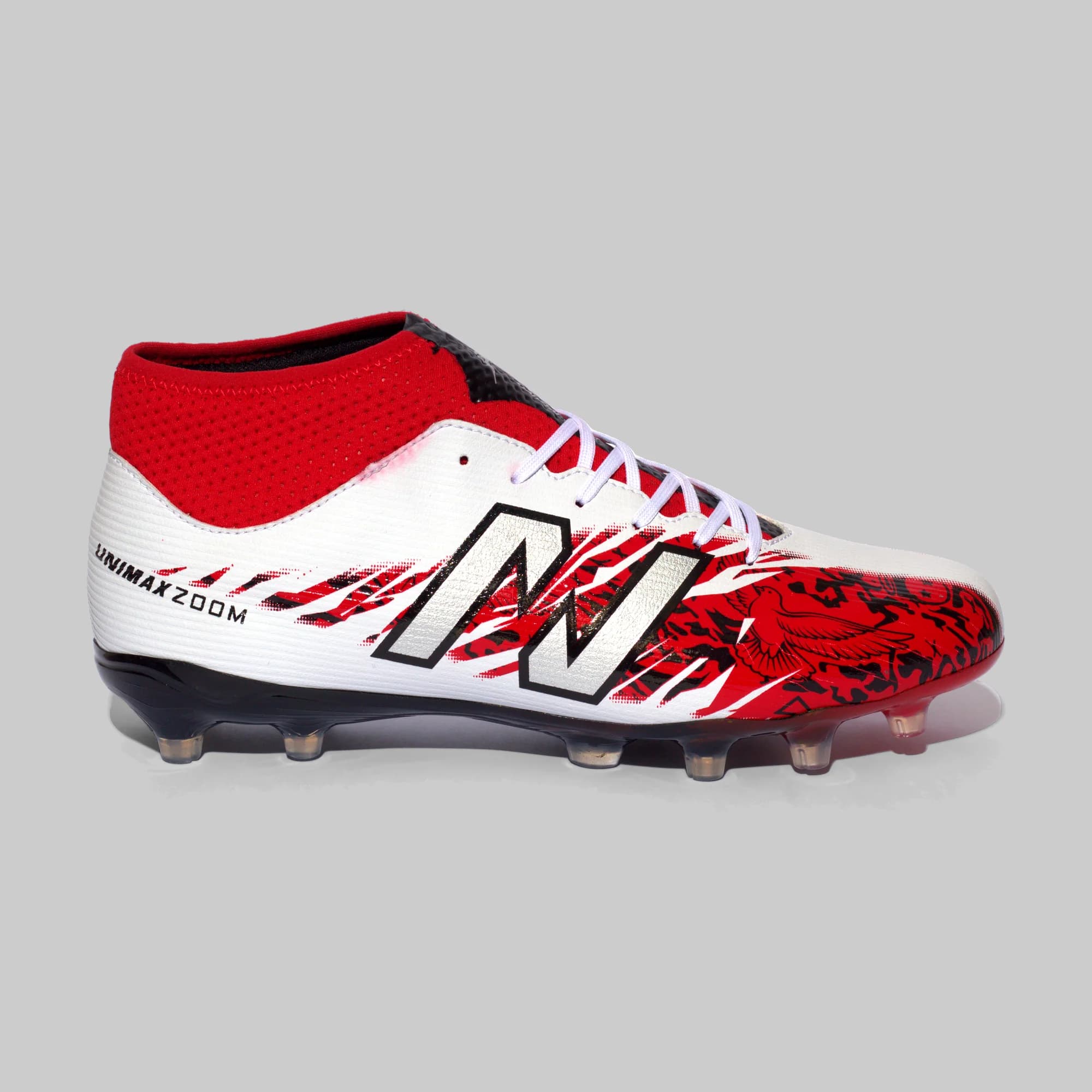 Estilo 3108 Blanco Rojo, vista lateral