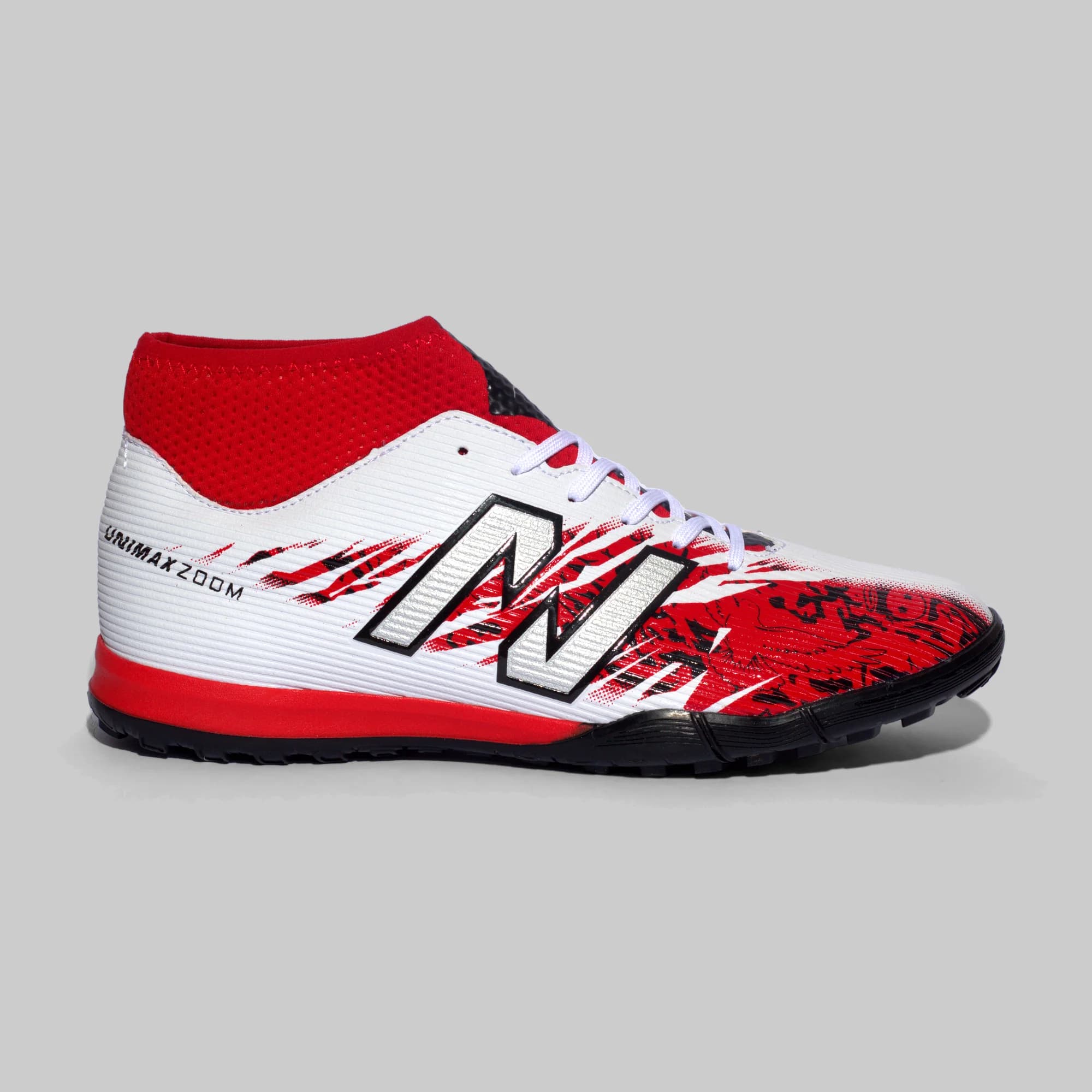Estilo 3108 Blanco Rojo Turf, vista lateral