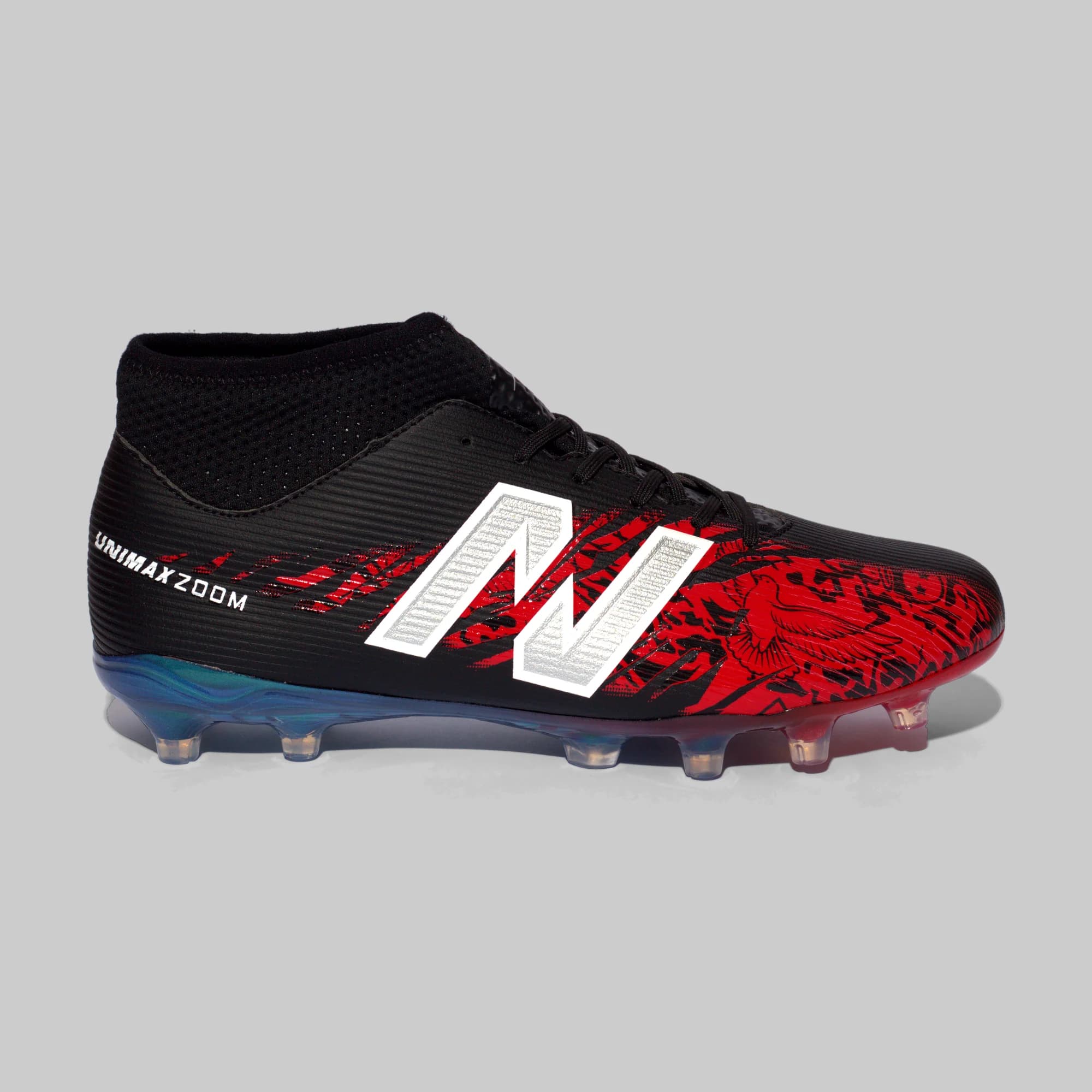 Estilo 3108 Negro Rojo, vista lateral