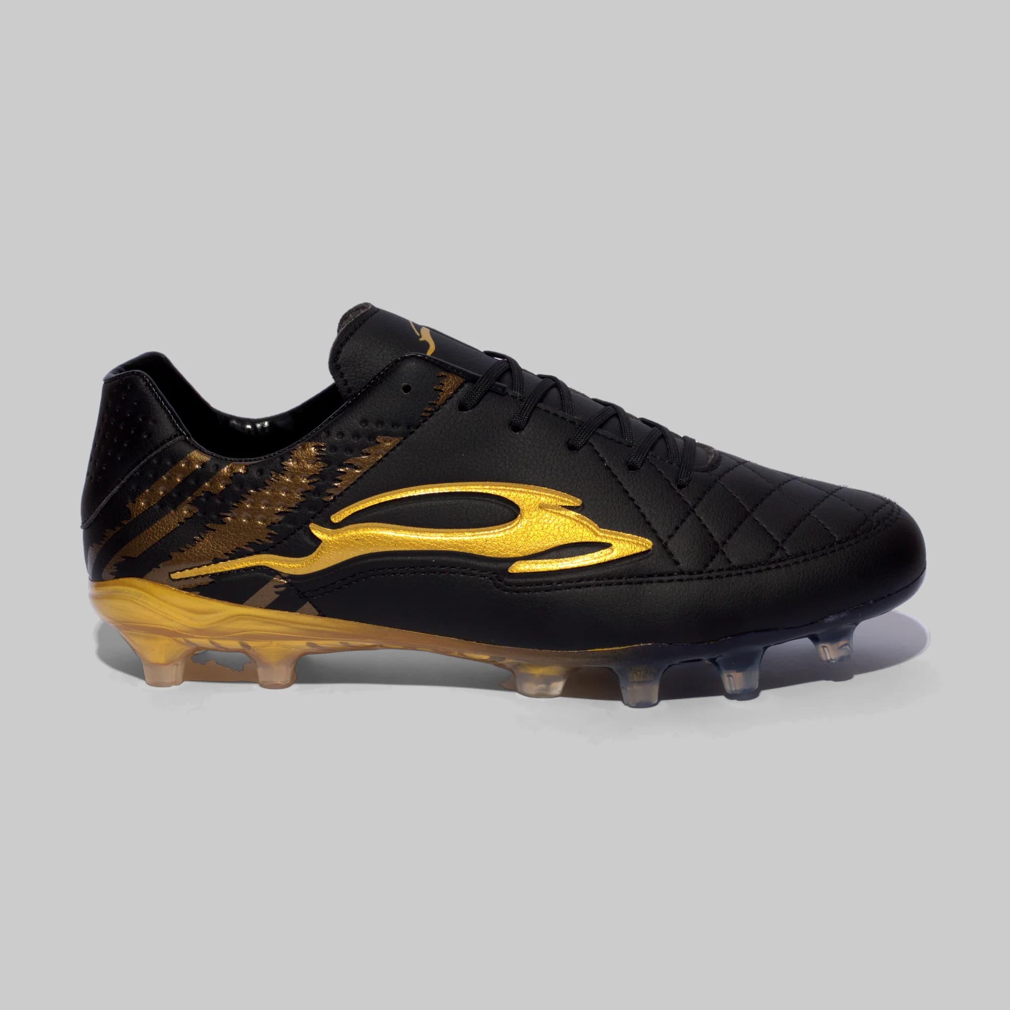 Estilo Tiempo Negro Cobre Oro, vista lateral