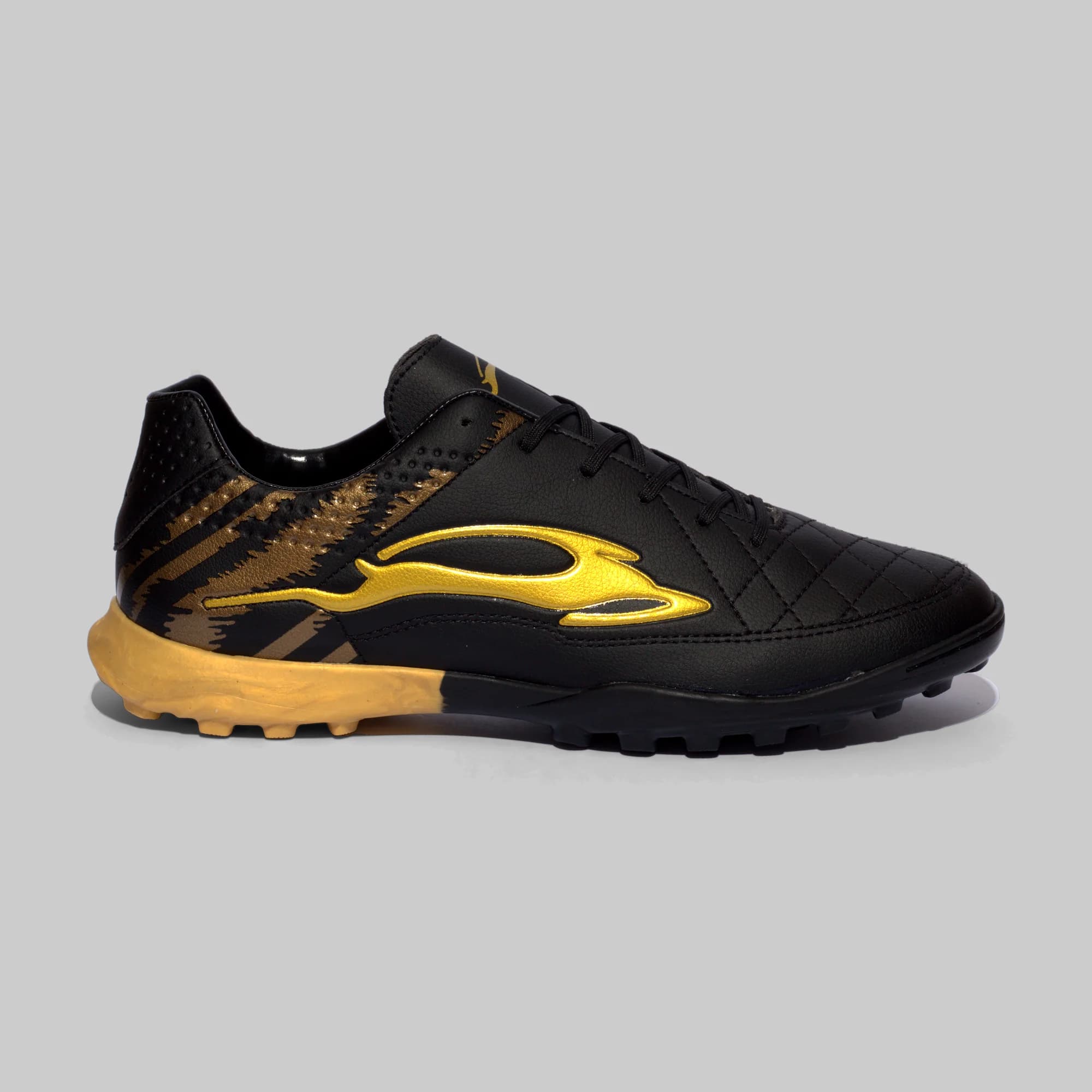 Estilo Tiempo Negro Cobre Oro Turf, vista lateral